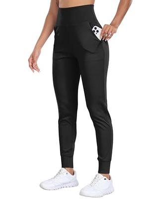 WHOUARE Women's Joggers Pants Workout Athletic Leggings with Pockets High  Waisted Gym Running Yoga Pants