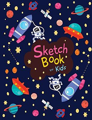 Sketchbook For Ideas Creative Christmas Gifts: Sketch Book And Drawing Pad  For Kids - White - Doodling # Kids Size 8.5 X 11 Inches 110 Page Best Print  (Paperback)