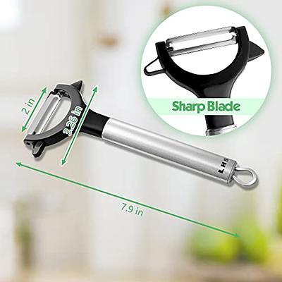 LHS Vegetable Peeler for Kitchen, Stainless Steel Potato Peeler with Sharp  Blades, Y peelers with Ergonomic Handle for Veggie, Carrot, All Fruit -  Yahoo Shopping