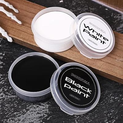 Face Body Paint Stick Oil(0.75 Oz),Clown White Eye Black Cream Blendable  Foundation Makeup Sticks for Sfx Makeup,Non-Toxic Face Painting Kit  Halloween