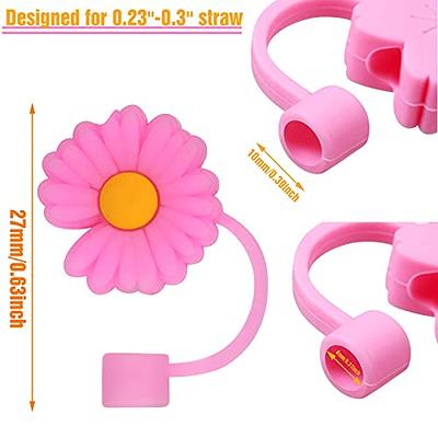  8 Pieces Silicone Straw Tips Cover Reusable Drinking