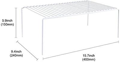 GEDLIRE Kitchen Cabinet Shelf Organizer Set of 3, Large (15.7 x 9.4 inch)  Metal Wire Pantry Storage Shelves, Dish Plate Racks for Cabinets, Freezer,  Counter, Cupboard Organizers and Storage, White - Yahoo Shopping