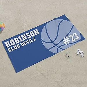 Golden State Warriors NBA Colorblock Personalized Beach Towel