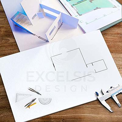 Excelsis Design 15 Pack Foam Board 20x30 Inches | White Foam Board 1/8 inch Thick White Core Mat | Backing Board for Presentations, Signboards, Arts