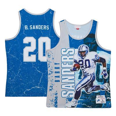 Aidan Hutchinson Detroit Lions Majestic Threads Name & Number Tri-Blend  Tank Top - Blue