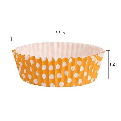 BAKE-IN-CUP 50-Pack Paper Baking Cups, Greaseproof Disposable Cupcake  Muffin Liners (Large, Black Polka Dots)