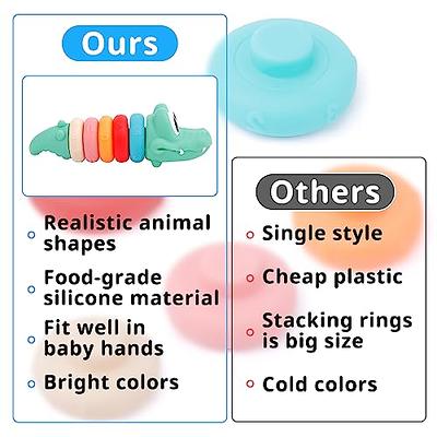 Fish Baby Teething Toys Teether Ring Food Grade Silicone Soft