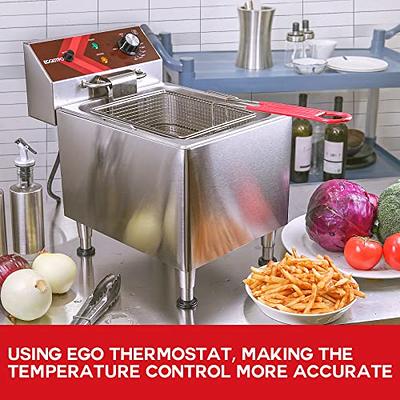 Elite Gourmet - 1.5Qt. Deep Fryer - Stainless Steel