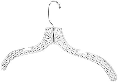 Clear Plastic Hangers, Non-slip Coat Clothes Hangers With Bling