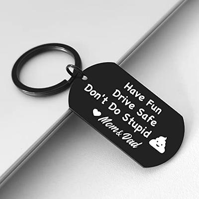 Don't do stupid shit -wife Keychain for him, Valentines for him, Keychain  for Husband (Dark Blue) - Yahoo Shopping