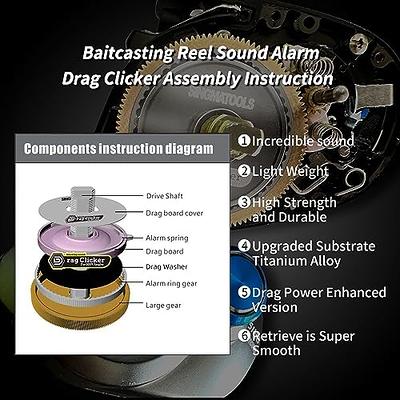 SINGMATOOLS Baitcasting Reel Drag Clicker Kit Drag Washer for