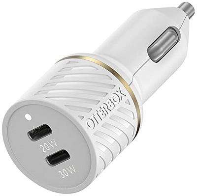 Just Wireless 3.4A Dual Port USB-A and USB-C Car Charger - Gray