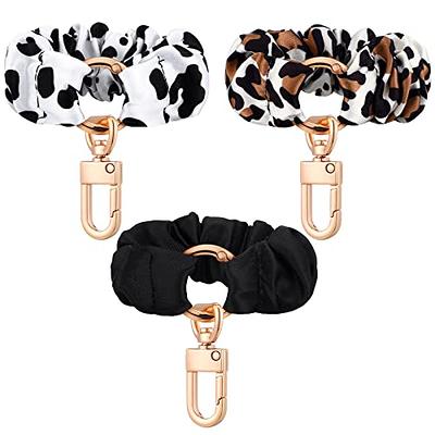 Fashion Rhinestone Wristlet Lanyard Strap Keychain - Leopard