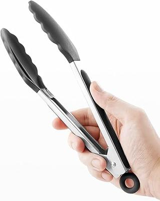 5-Pack Silicone Tongs for Cooking,Maywe Tanso 4PCS 13-Inch Cooking Kitchen  Tongs with Silicone Tips,Nonstick Stainless Steel Tongs for Steak Pie Pizza  Pasta Spaghetti Salad BBQ Buffet,Plus Brush - Yahoo Shopping