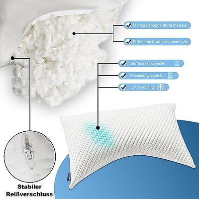 REOKA Memory Foam Cervical Pillow for Neck Pain Relief - Ergonomic Pillow for Front, Back, Stomach, Side Sleeper and Shoulder Sleeping - Soft (Queen)