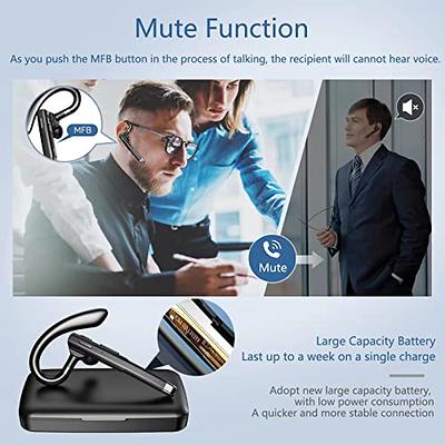 SYNTRAVA Bluetooth Headset for Cellphone Wireless Earpiece with
