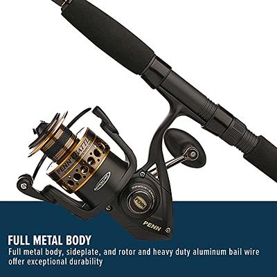 PENN Battle Spinning Reel and Fishing Rod Combo Kit with Spare Spool and  Reel Cover, Black, 6000 - 9' - Medium Heavy - 2pc - Yahoo Shopping