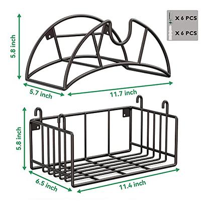  Keten Garden Hose Holder, 4 Spikes Freestanding