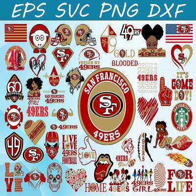 San Francisco 49ers Logo Circle svg, nfl svg, eps, dxf, png, digital f –  SVG Sporty