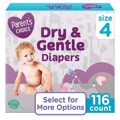 Parent's Choice Dry & Gentle Diapers Size 7, 120 Count (Select for More  Options)