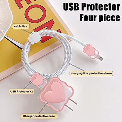 12 Pieces Charger Cable Saver Cable Wire Protector USB Data Cable