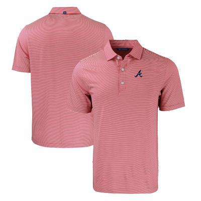 Men's Cutter & Buck Heather Red Boston Sox Big Tall Forge Eco Heathered Stripe Stretch Recycled Polo