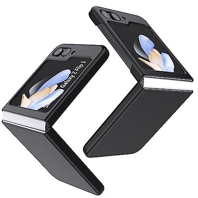 NINKI Compatible Clear Samsung Galaxy Z Flip 5 Case with Ring,Heavy Duty  Anti-Fall Silicone