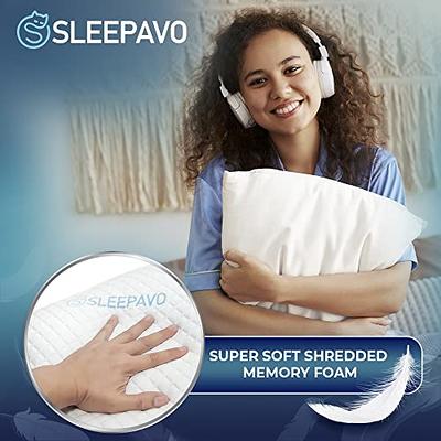 Shredded Memory Foam Pillows - Gel Pillow Queen Size Set of 2 - Gel Cooling  Memory Foam Pillows for Bed - Bed Pillows for Sleeping 2 Pack - Adjustable Queen  Pillows 2 Pack - Extra Firm - Yahoo Shopping