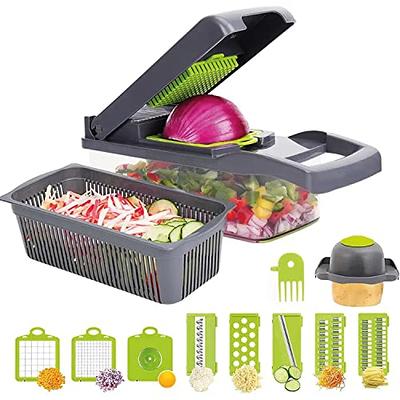 Series 10-In-1, 8 Blade Vegetable Slicer, Onion Mincer Chopper, Vegetable  Chopper, Cutter, Dicer, Egg Slicer With Container