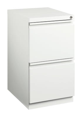 Hirsh 20 Deep Mobile Pedestal File Cabinet 2 Drawer File-File