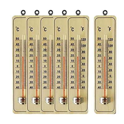 Springfield Vertical Thermometer and Hygrometer, Indoor Outdoor  Thermometer, Wireless Humidity Meter for Patio, Garden, or Nursery areas  (9.125-Inch)