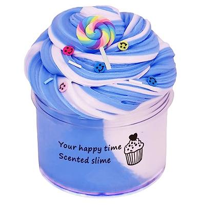 JENPECH Clear Crystal Water Slime, Multiple Colors Soft and Non-Sticky  Slime Kit, Stress Relief Putty Toy Stress, Party Favor, Birthday Gift Blue  Pink