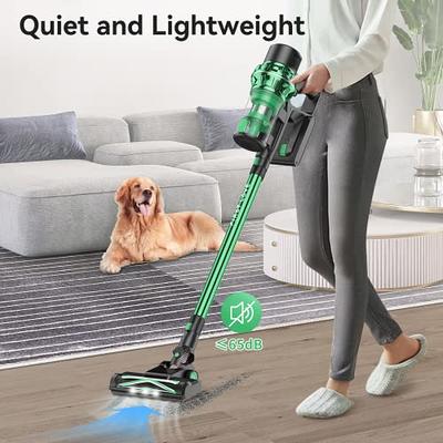 PRETTYCARE Cordless Vacuum Cleaner, 6 in 1 Lightweight Stick Vacuum  Self-Standing with Powerful Suction, 180° Bendable Wand Rechargeable  Cordless Vacuum for Hardwood Floor Pet Hair (Purple) 