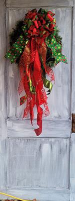 Red Burlap Bow, Red Bow, Wreath Embellishment Lantern Bow - Yahoo