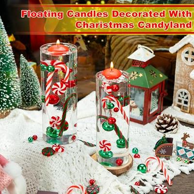 Christmas Vase Fillers, Floating Pearls Water Beads for Vases, Christmas  Floating Candles Transparent Water Gel Beads Centerpieces for Christmas