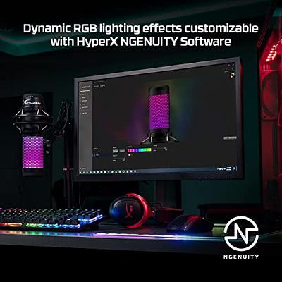 HyperX QuadCast - USB Condenser Gaming Microphone, for PC, PS4, PS5 and  Mac, Anti-Vibration Shock Mount, Four Polar Patterns, Pop Filter, Gain  Control, Podcasts, Twitch, , Discord, Red LED 