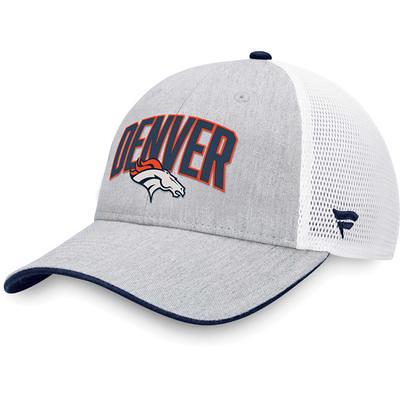 Men's Fanatics Branded Navy/White Denver Broncos Fundamental Trucker  Unstructured Adjustable Hat