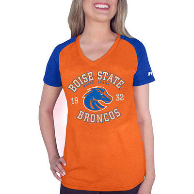 Toddler Orange Boise State Broncos Dripping Helmet T-Shirt