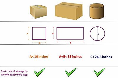 Wowfit 5 CT 40x60 inches Clear Giant Storage Bags Perfect for Dustproof,  Moistureproof, Luggage, Suitcase, Comforter, Chair, Kids Bike and More  (Include 5 Ties, XXL Bags are 2 Mil, Flat) 