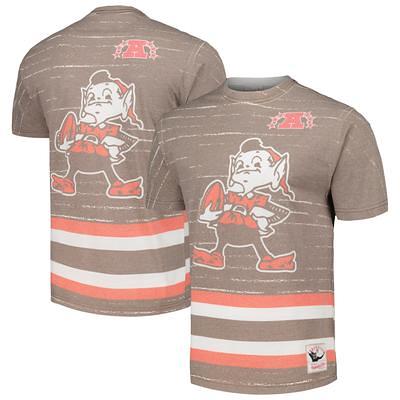 Women's Mitchell & Ness Orange/Brown Cleveland Browns Big Face