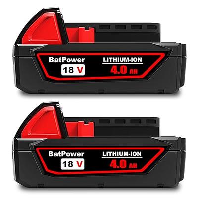 Milwaukee M18 18-Volt Lithium-Ion XC Extended Capacity 5.0 Ah Battery (2-Pack)  + PACKOUT Mounting Plate & M18 Battery Holder 48-11-1852PO - The Home Depot