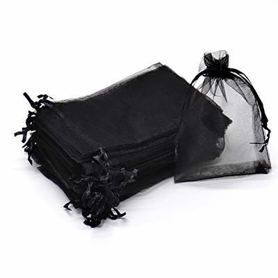 100PCS Small Mesh Bags Drawstring 3x4,Sheer Organza Bags