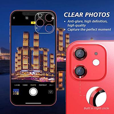 Camera Lens Protector For Apple iPhone 12 (6.1) Tempered Glass Back Camera  Anti-Glare, Case Friendly for iPhone 12 [Clear Transparent ]