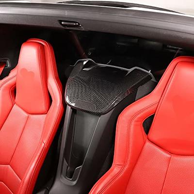 TOYCIDFG Car Genuine Carbon Fiber Sound Speaker Cover Phone