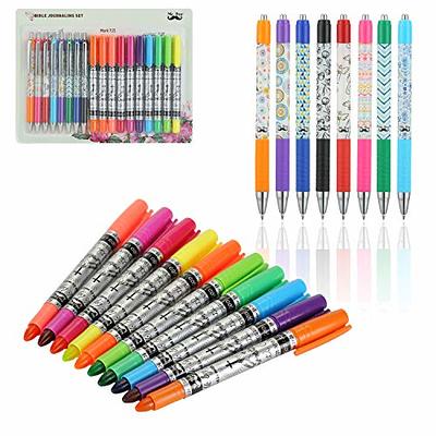 Bible Journaling Kit With Gel Highlighters and Pens No Bleed, Bible Safe  Scripture Color Pencils, Faith Stencils Perfect for Christian Gifts 