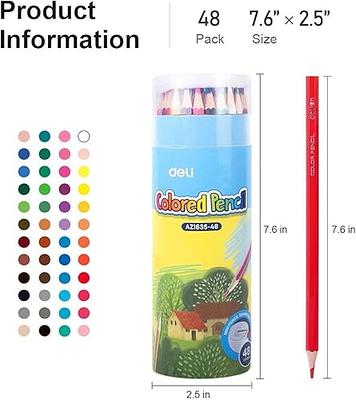 Deli Water Color/Oil Based/Erasable Colored Pencils,12/24/36/48 Pack  Colours Pencil Coloring Pen for Draw Paint Sketch Art Kids - AliExpress