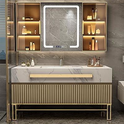 Aiuyesuo 24'' Bathroom Vanity with Ceramic Basin Sink, Modern Bathroom  Storage Cabinet with 3 Drawers, Freestanding Bathroom Vanity Cabinet with  Single Sink - Yahoo Shopping