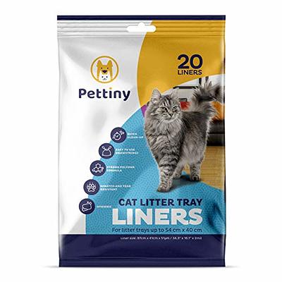 Pettiny 20 Cat Litter Box Liners with Drawstrings Scratch Resistant Cat  Litter Bags for Medium and Large Litter Trays - Yahoo Shopping