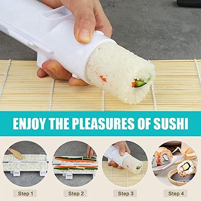 All-In-One Sushi Making Kit - Sushi Bazooka - Sushi Mat & Bamboo Chopsticks  Set 