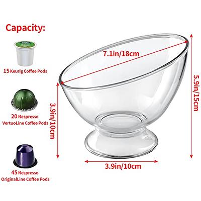 MOLIGOU Coffee Pod Holder Bowl, Coffee Capsule Container, Coffee Pod Storage  Organizer for Kitchen Counter - Yahoo Shopping